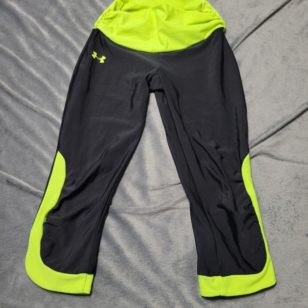 Under Armour Legging Women Small Black Running Leisurewear Pull On Compress Pant